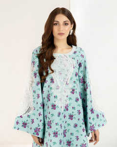 Rich Lawn algodón impreso Salwar Kameez traje con pantalones gasa Dupatta Bangladeshi vestido para mujeres damas vestidos paquistaníes - Product Image 2