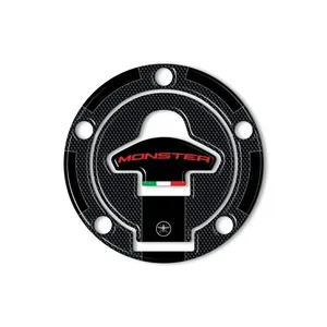 Adesivi Personalizzati per Moto, Logo 3D per Tappo Serbatoio Ducati Monster con 5 Fori - Product Image 2