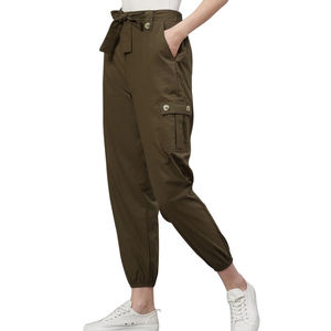 Pantalones de chándal de mujer hechos de material cómodo y transpirable/pantalones de chándal de mujer de diseño personalizado con múltiples bolsillos - Product Image 1