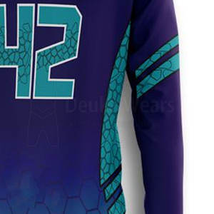 Camiseta de baloncesto con cuello redondo, personalizada con logo sublimado, bajo MOQ, 100% poliéster, para unisex. - Product Image 6