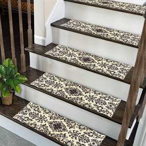 Geometric Printed Rug: Vintage, Washable, Handmade, Turkish, Decorative,Step Rug - Product Image 2