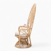Fauteuil et chaise longue en rotin naturel de style paon - Chaise de loisirs moderne pour salon, chambre et salle à manger - Meilleur prix du marché