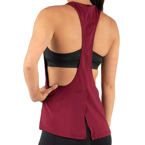 Femmes entraînement course débardeur Gym Fitness Stringer gilet respirant musculation Singlet Logo personnalisé Yoga Sport Style - Product Image 3