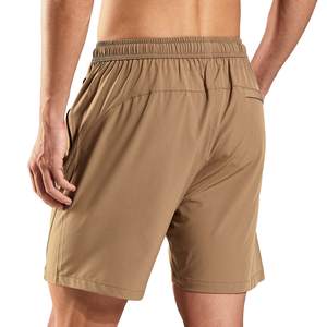 Pantalones cortos para hombre con etiqueta de logotipo personalizado, cintura elástica, pantalones cortos ligeros de secado rápido elásticos, pantalones cortos deportivos cómodos para hombre con bolsillos - Product Image 6