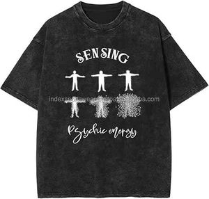 T-shirt pour homme 100% coton de haute qualité Chemise respirante à col ras du cou personnalisée avec impression numérique Lettrage en tricot - Product Image 1