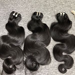 100% Peluca de cabello humano virgen crudo Extensión de cabello de estilo recto de onda de cuerpo vietnamita para mujeres negras - Product Image 4