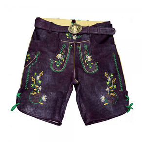 Estilo clásico suave 7 cómodo cálido desgaste 2024 High Street Bavarian Ledehjosen pantalones cortos para mujeres - Product Image 1