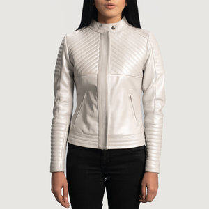 Chaqueta de cuero para mujer con el mejor diseño de moda, chaqueta de cuero para mujer de diferentes colores - Product Image 1