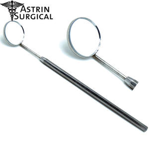 Espejo de examen Dental Octágono de acero inoxidable con mango Premium 5 accesorio de silla de diagnóstico - Product Image 1