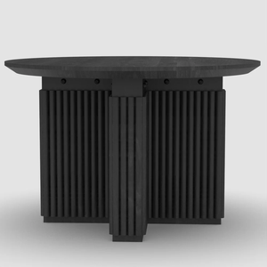 Table basse faite à la main en bois massif avec jambe de travail sculpté et table basse personnalisée pour la maison - Product Image 3