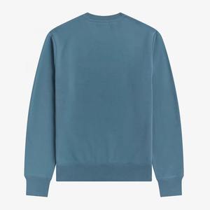 Sweat-shirt en molleton décontracté pour homme pour le printemps, motif uni, broderie de logo personnalisée, teinture unie, méthode de tissage non tissé - Product Image 5