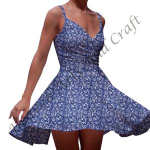 Robe de bain à marque privée 2026 Nouvelle collection imprimée couleur tendance Robe une pièce respirante imprimée à la main Robe de plage - Product Image 1