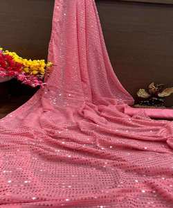 Sari en soie ethnique pour femmes, pour les mariages et les festivals - Product Image 1