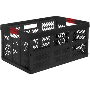 Set di 10 Scatole Pieghevoli Keeper, 45 Litri, Ben, Grafite e Rosso - Product Image 2