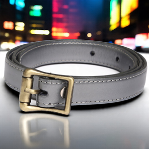 เข็มขัดหนังแท้ปักหมุดสำหรับผู้ชายปรับแต่งได้ทำจากหนังแท้พร้อมหัวเข็มขัดแบบกลัด - Product Image 5