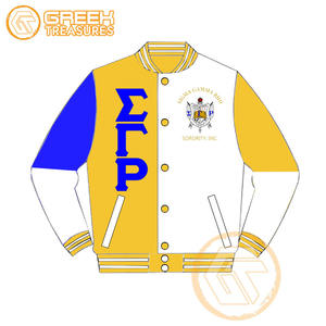 Personalizado Sigma Gamma Rho satén bordado Varsity chaqueta hermandad de Mujeres de alta calidad transpirable impermeable a prueba de viento chaquetas de las mujeres - Product Image 1
