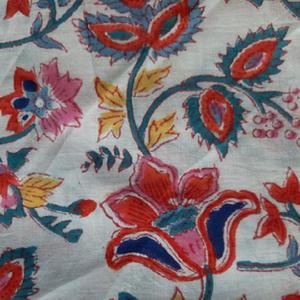 Wholesale Cotton Block Printing Fabric Sewing Craft Dress Making, Bag, Home Bedding Accessories Redesign Multipurpose Raw Fabric - Product Image 1