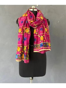 Coton Rajasthani Brodé Fait Main Dupatta Pour Femmes - Product Image 6
