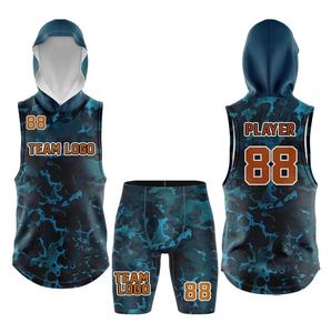Ensemble de vêtements d'équipe de football 7on7 avec logo personnalisé uniformes imprimés respirants de compression fabriqués en usine fournisseur OEM - Product Image 4