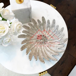 Bol en métal pour décoration de table avec texture unique Accessoires de cuisine Bol de service en métal pour aliments au prix de gros - Product Image 4