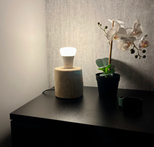 Lámpara decorativa de madera hecha a mano, lámpara de mesa de madera natural para el hogar, el dormitorio y la sala de estar, elegante decoración de iluminación ecológica - Product Image 5