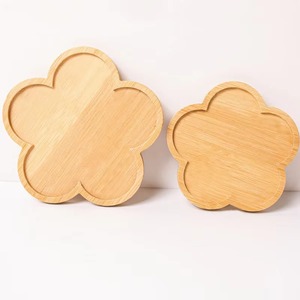 จานรองแก้วไม้วอลนัททรงกลมพร้อมที่วางดีไซน์ใหม่ - Product Image 2