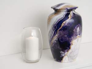 Urnes funéraires en métal au design étonnant Conception personnalisée Fournitures funéraires de style multicolore Urnes humaines pour adultes en gros - Product Image 2