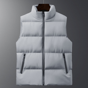 Quality High Street Fashion Winter <b>Thin</b> Stand Collar Front Logo Waterproof Eco-Friendly Cotton Filled Sleeveless <b>Puffer</b> <b>Jacket</b> - Product Image 3