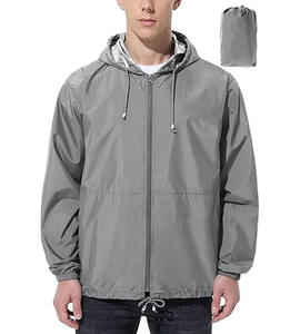 เสื้อแจ็กเก็ตกันลมสำหรับผู้ชายชุดฝึกวิ่งเสื้อแจ็กเก็ตกันฝนสำหรับผู้ชายกำหนดได้เอง - Product Image 1