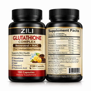Complément <span class=keywords><strong>Alimentaire</strong></span> Végétarien 7-en-1 au Glutathion et Collagène, Antioxydant, Éclaircissant et Anti-Âge, Riche en Protéines, Marque Blanche - Product Image 2