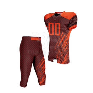 Jersey y pantalones de fútbol ligeros con ajuste cónico para un movimiento mejorado del jugador, uniforme de fútbol americano transpirable - Product Image 5