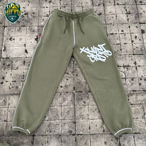 Chándal a rayas con logotipo personalizado de moda para hombre, pantalones de chándal con cremallera de invierno, Conjunto de sudadera con capucha, patrón sólido informal para hombre - Product Image 4