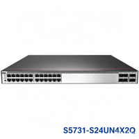 Commutateur PoE++ 24 ports 2.5GE Cloud Engine S5731-S24UN4X2Q, 4x10GE SFP+, 2x40GE QSFP+, Commutateur de Campus d'Entreprise Géré Couche 3, 2.4Tbps