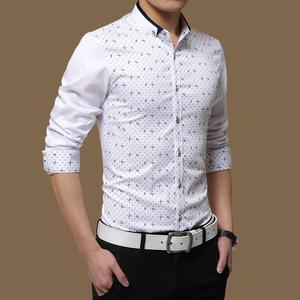 Chemises habillées pour hommes en flanelle, nouvelle mode 2026, couleur blanche, manches longues, fermeture éclair, saison printemps, anti-froissement - Product Image 1