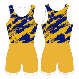 Diseño libre de lucha libre personalizado Singlets Sublimación Spandex Wrestling Wear Mens Wrestling Singlet - Product Image 4