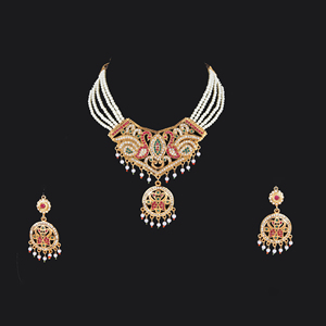 High Quality Luxury Gold Plated Bridal <b>Jewellery</b> <b>Set</b> for Wedding Reception Party and Engagement at Best Prices - Product Image 4