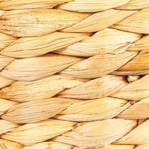 Panier en jacinthe d'eau avec bordure en coquillages tissés, panier de rangement fait à la main, vente en gros, écologique, fabriqué au Vietnam - Product Image 3