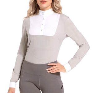 Equestrian <b>Wear</b> High Long Sleeve <b>Horse</b> <b>Riding</b> Shirts Adult Ladies Cotton/Polyester Digital Print Quick Dry Breathable - Product Image 3