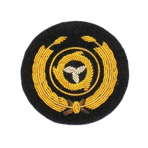 Royal QC Crown Blazer Badge Wire Bullion Hand Embroidery Luxury Fashion <b>Sew</b>-On Patches Crest Design Custom Embroidered - Product Image 3