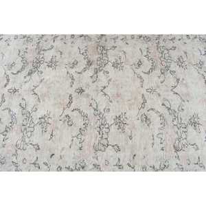 พรมวินเทจ ขนาด 4.5x7.9 ฟุต พรมปูพื้นลายดอกไม้สีขาว ทำจากขนสัตว์แบบตุรกี - Product Image 4