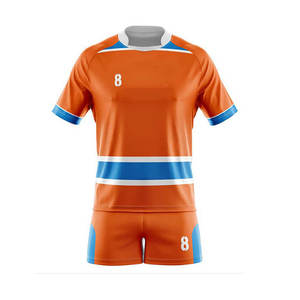 Vêtements de sport d'entraînement de rugby respirants sublimés personnalisés Ensemble de nouveaux maillots et chemises de football personnalisés pour adultes Maillots OEM - Product Image 1