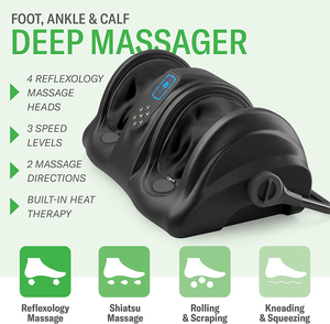 Control remoto inalámbrico Relajación Vibración y sangre rodante Masajeador de pies Shiatsu Masajeador de pies con barra ajustable 360 - Product Image 4