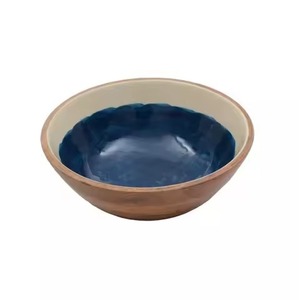 Enamel Printed Mango Wood <b>Salad</b> <b>Serving</b> <b>Bowl</b> Top Selling Wooden <b>Bowl</b> Home Kitchen & Table Top <b>Serving</b> <b>Bowl</b> - Product Image 4