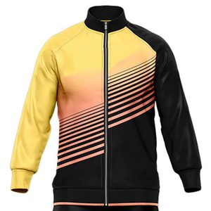 Chándal de sublimación para hombre, chándal de sublimación con cremallera superior para hombre, diseño de poliéster y algodón - Product Image 4