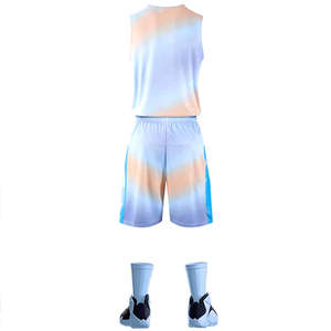 Camisetas de Baloncesto Personalizadas por Sublimación, Transpirables, de Talla Grande, con Tela Estampada para Entrenamientos Diarios, Conjuntos en Oferta - Product Image 6