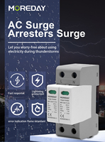 MOREDAY AC Power 25kA 40kA 275V protecteur de surtension à basse tension biphasée SPD Type 1 + Type 2 parafoudre