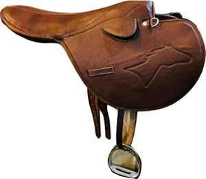Selle de ranch en cuir durable de haute qualité avec construction robuste à siège profond pour des promenades et des séances d'entraînement confortables - Product Image 2