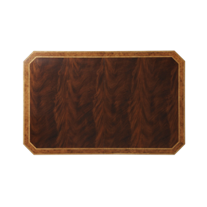 Mesa de Comedor de Lujo Estilo Imperio, Doble Pedestal con Tapa de Chapa de Madera Incrustada - Product Image 5