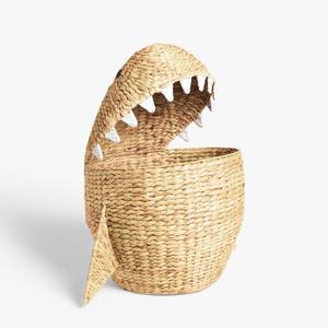 Panier pour enfants en jacinthe d'eau en forme d'ours avec couvercle, jouets écologiques, organisateur de rangement, paniers - Product Image 6