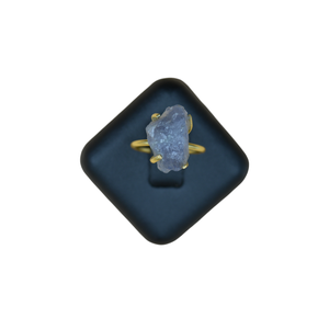 Anillo de joyería fina de piedras preciosas de iolita sólida de Ley 925, anillos de moda, anillos antiguos, regalo para mujeres, mayorista de plata - Product Image 1